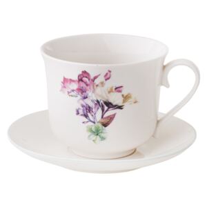 Cup with saucer Garden 450 ml pansy AMBITION