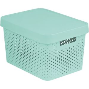 Storage basket with lid 17L Infinity aquamarine CURVER