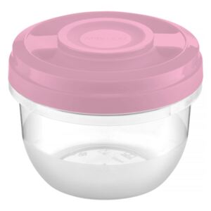 Microwave kitchen storage container Smart 0,5 L light pink AMBITION