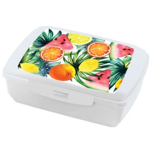 Lunchbox Tropical fruits white AMBITION
