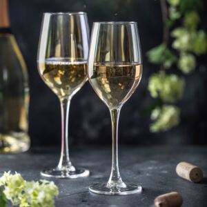 Set of 6 wine glasses Celeste Golden Chameleon 270 ml LUMINARC