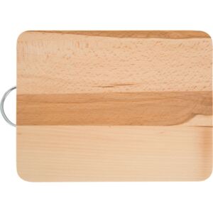 Cutting chopping board rectangular with metal handle Woody 31 x 24 cm DOMOTTI