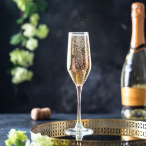 Set of 6 champagne flutes Celeste Golden Chameleon 160 ml LUMINARC