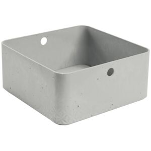 Storage box square 8,5 L Concrete light gray CURVER