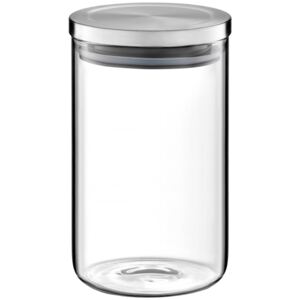 Storage glass jar Roxy with metal lid 1,1 l AMBITION