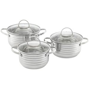 Cooking pot set stainless steel Twin 6-pcs. (18 / 20 / 24) AMBITION