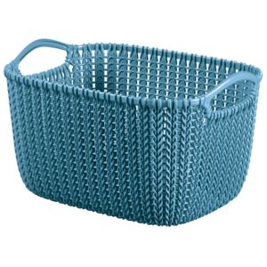 Storage basket rectangular Knit S 30 x 22 cm blue CURVER