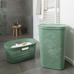 Laundry basket Infinity 100% Recykling Eko 60 L green CURVER