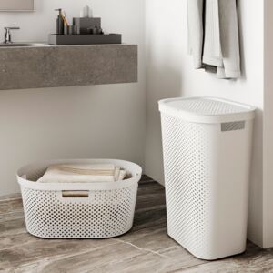 Laundry basket Infinity 100% Recykling Eko 60 L white CURVER