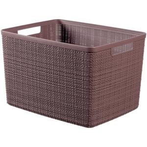Storage basket rectangular Jute L 36 x 28 x 23 cm brown CURVER