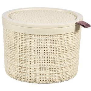 Storage basket round Jute 17 x 13 cm creamy CURVER