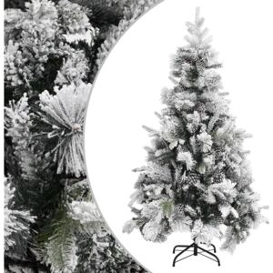 Christmas Tree with Flocked Snow&Cones 195 cm PVC&PE