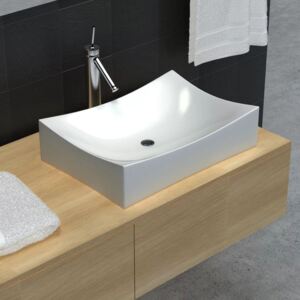 Ceramic White High Gloss Porcelain Sink Art Basin