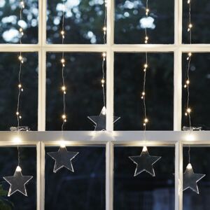 47 Warm White Micro LED Star Curtain Light