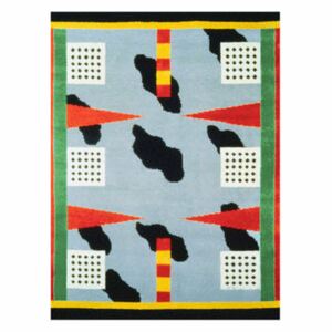 California Rug - / By Nathalie Du Pasquier, 1983 - 250 x 180 cm / Hand-made by Memphis Milano Multicoloured