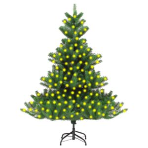 Nordmann Fir Artificial Christmas Tree with LEDs Green 240 cm