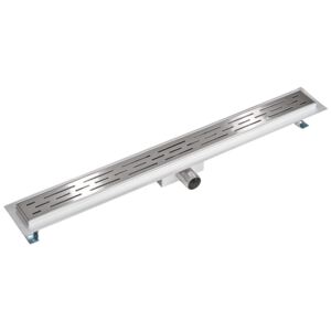 Tectake 401273 channel drain made of stainless steel - low - 80 cm