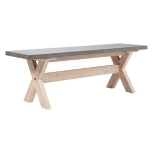 Carly Concrete Dining Bench