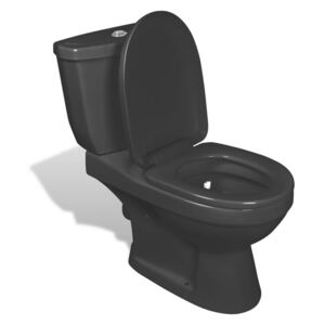 VidaXL Toilet With Cistern Black