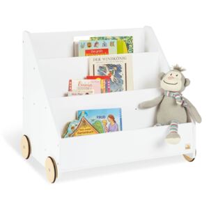 Pinolino Children's Bookshelf Lasse White with Wheels