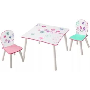 Worlds Apart 3 Piece Table and Chairs Set Birds