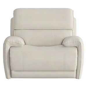 Link Leather Power Recliner Armchair with Power Headrest - Grey
