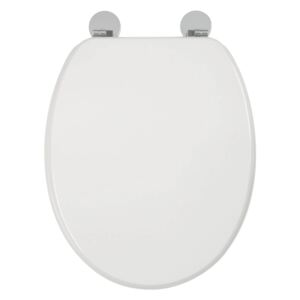 Croydex Kielder Moulded Wood Toilet Seat - White
