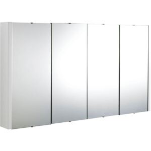 Balterley Bianca 1200mm Mirror Cabinet - Gloss White
