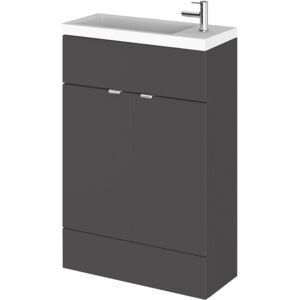 Balterley Dynamic 600mm Compact Vanity Unit with Basin - Gloss Grey