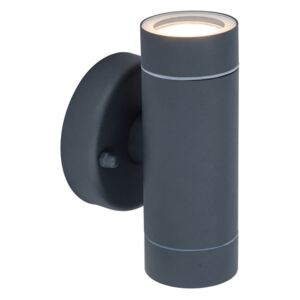 Lutec Rado Up And Down Outdoor Wall Light In Dark Graphite
