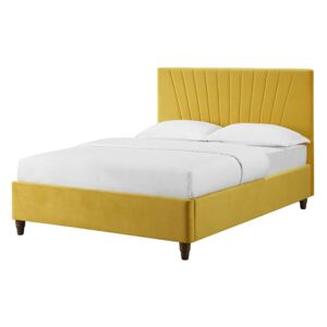Lexie Double Bed - Mustard