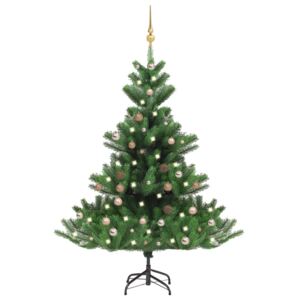 Nordmann Fir Artificial Christmas Tree LED&Ball Set Green 150cm