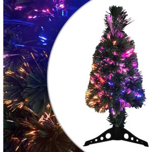 Artificial Slim Christmas Tree with Stand 64 cm Fibre Optic