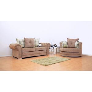 Grampian 3 Seater Luxurious Fabric Sofa & Cuddle Chair