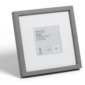 Box Photo Frame - 4x4 - Grey