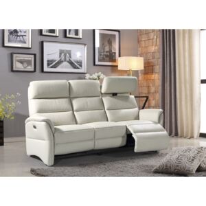 Hunter 3 Seater Electric Recliner Chalk