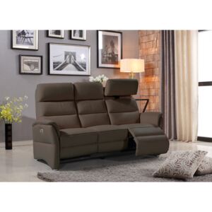 Hunter 3 Seater Electric Recliner - Cappuccino