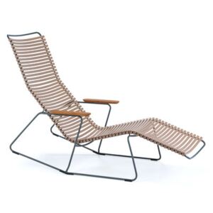 Click Reclining chair - / Fixed backrest by Houe Beige