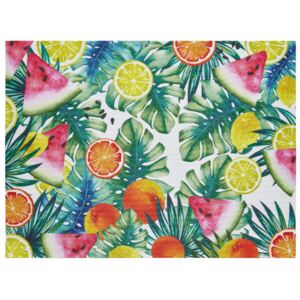 Table place mat Tropical 40 x 30 cm leafs / fruits AMBITION