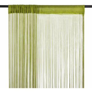 VidaXL String Curtains 2 pcs 100x250 cm Green