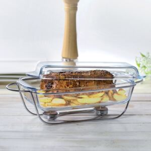 Glass casserole dish with warmer Saule 3,9 l AMBITION