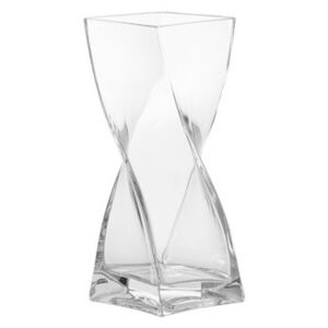 Swirl Vase - H 20 cm by Leonardo Transparent