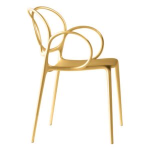Sissi Stackable armchair - Indoor by Driade Gold
