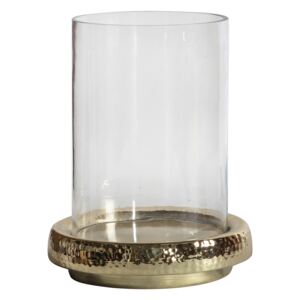 Lawson Gold and Glass Candle Holder, Small