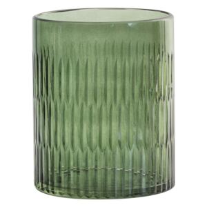 Wade Green Tone Glass Candle Holder, Small