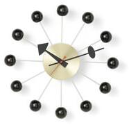 Ball Clock Wall clock - / By George Nelson, 1948-1960 / Ø 33 cm by Vitra Black