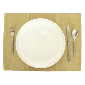 Gold Luxe Ribbed Placemats - 2 Pack