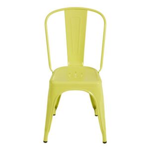 A Stacking chair - Steel - Glossy color - Indoor by Tolix Yellow