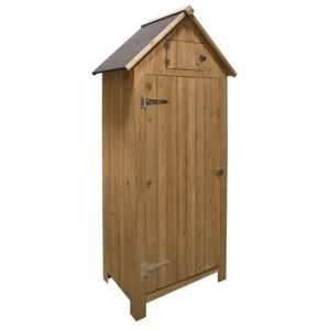 Bideford Wooden Garden Storage Cabinet Tool Shed Colour: Natural