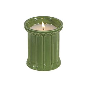 Carrousel Scented candle - / Glazed ceramic - Ø 9 x H 10 cm by Maison Sarah Lavoine Green